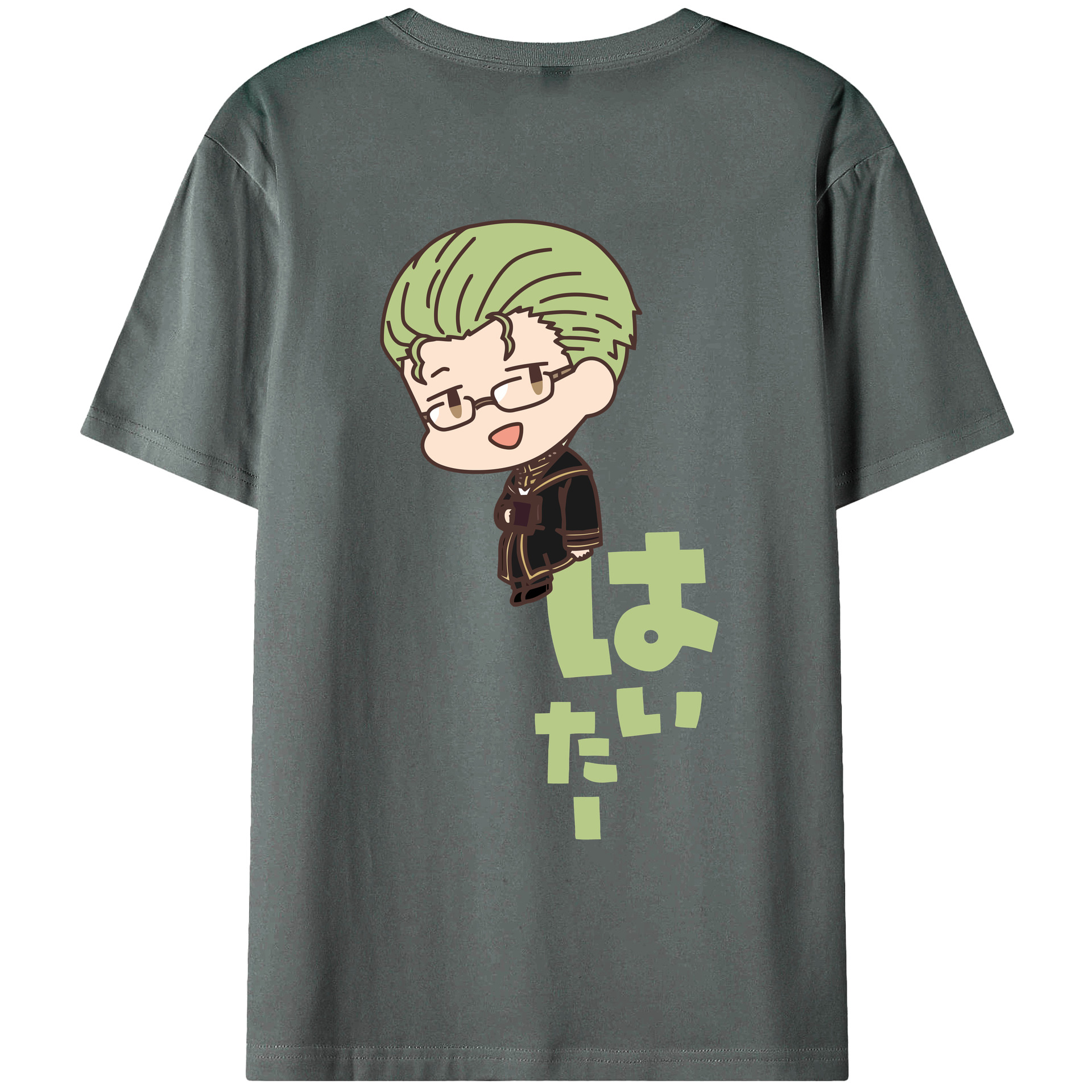 （画像用） 葬送のフリーレン Frieren 綿100％ メンズ半袖Tシャツ（バックプリント） 通気性